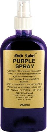 Purple Spray Gold Label